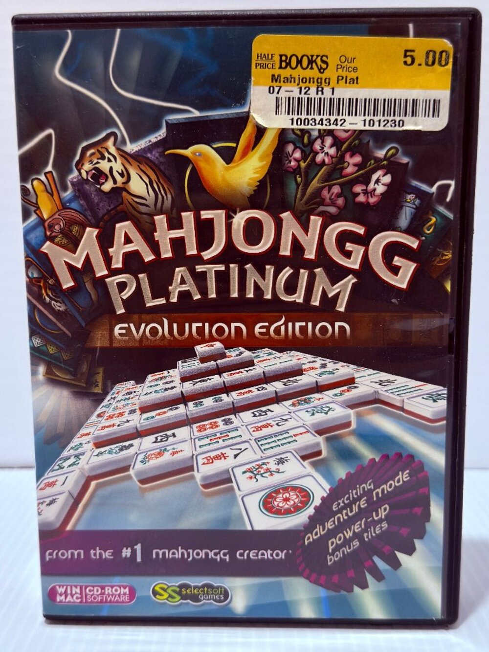 Mahjongg Platinum Evolution Edition PC Mac CD Puzzle Game Complete Cased
